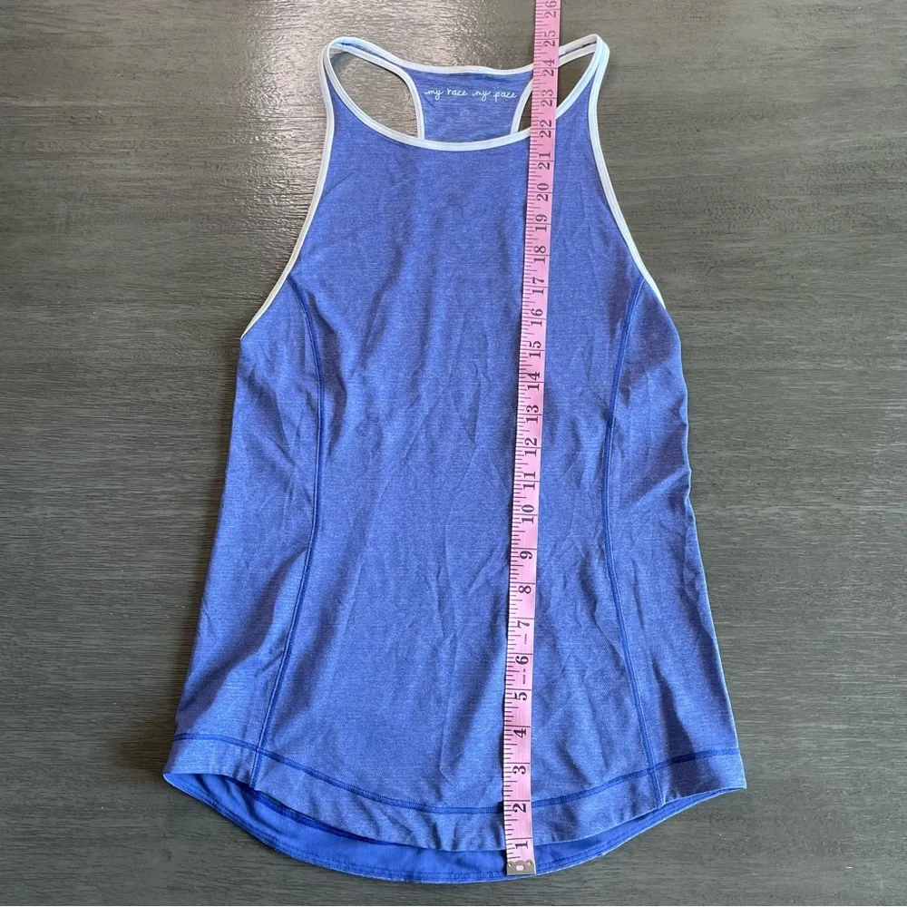 Lululemon Time To Sweat Light Blue Moroccan Blue Tank Top Size 4